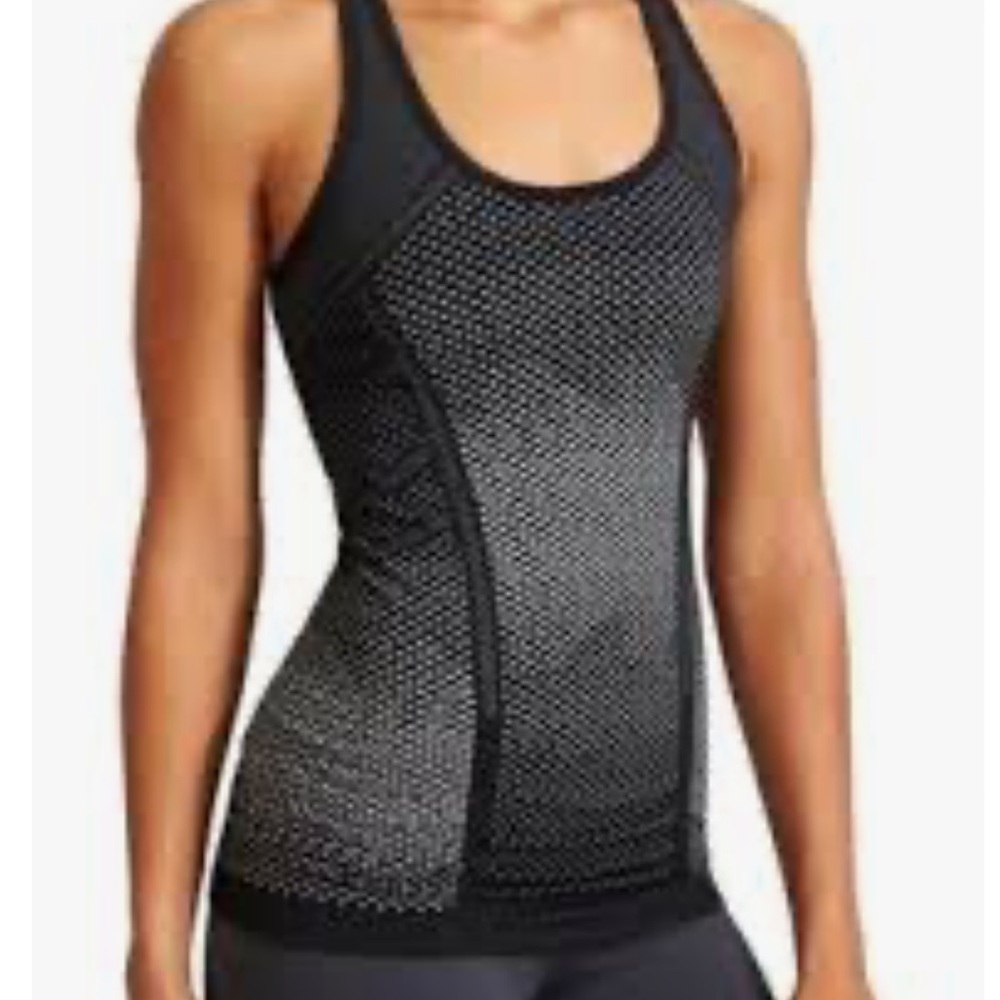 Women Athleta Fastest Track Dot Tank- Black